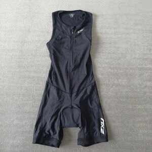2XU Padded Compression Tri Suit Triathlon Cycling Bib Mens XS Black Stretch